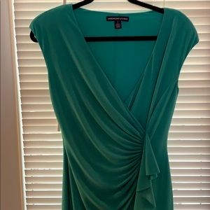 NWOT American Living wrap ruched dress